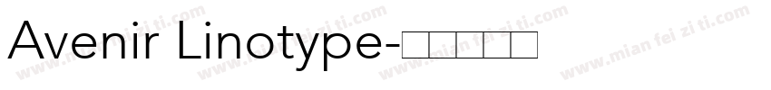 Avenir Linotype字体转换